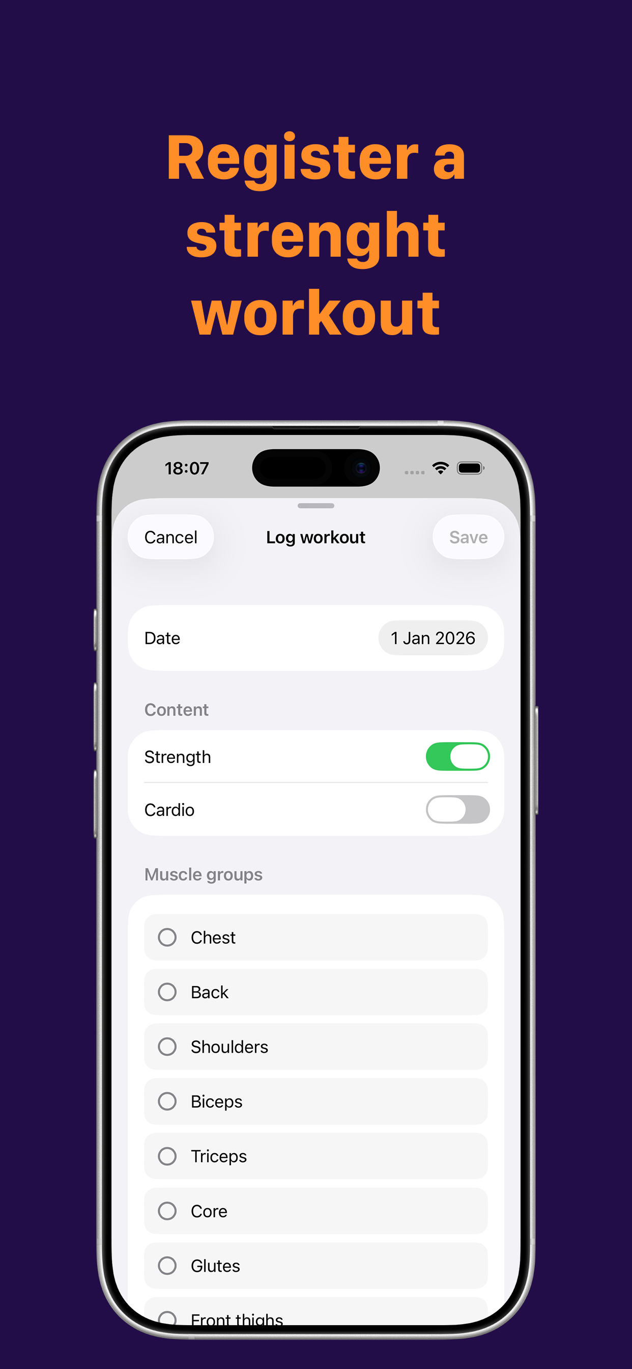Strength workouts